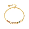 European and American accessories, fashionable bracelets, women's light luxury, niche and high-end accessory wholesale, simple and versatile, elegant titanium steel jewelry Item Picture